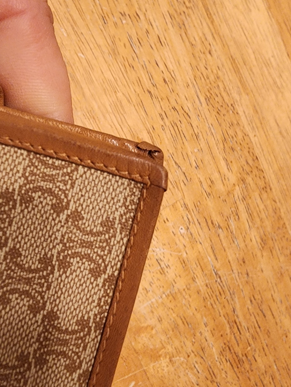 vintage Celine Macadam Triomphe canvas and leather wallet - Picture 7 of 16
